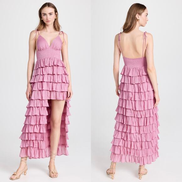 NWT Sundress Elise Long Dress in Cassis Lilas Size Large‎ - Picture 3 of 8